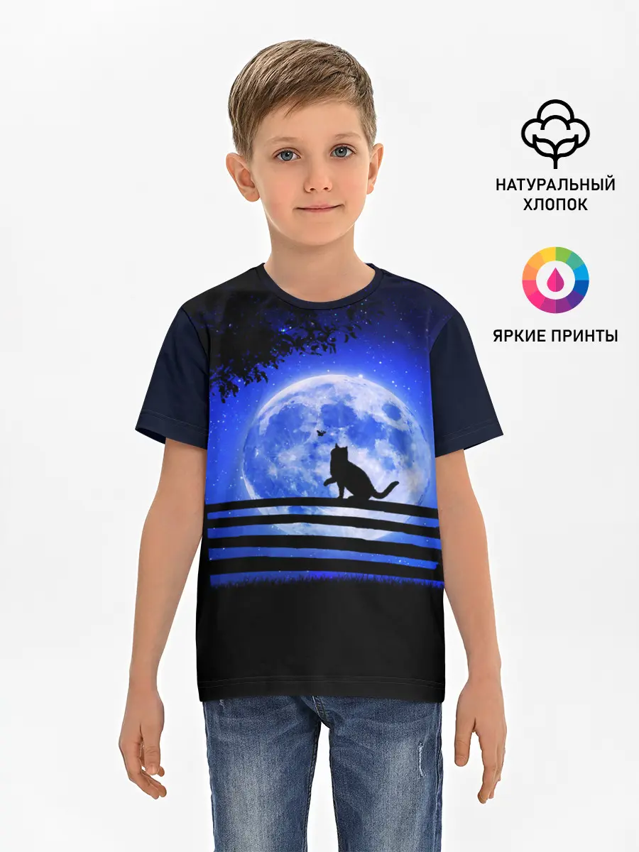 Детская базовая футболка / КОТИК