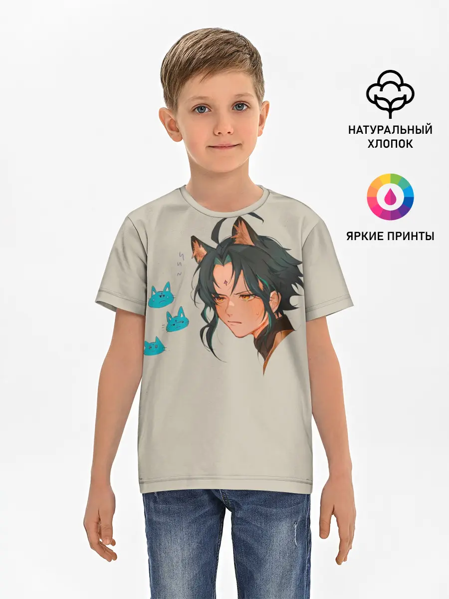 Детская базовая футболка / Сяо из Genshin Impact
