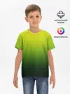 Детская базовая футболка / Зелёная текстура
