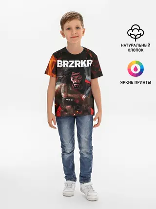Детская базовая футболка / BRZRKR