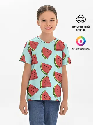 Детская базовая футболка / Дольки арбузов