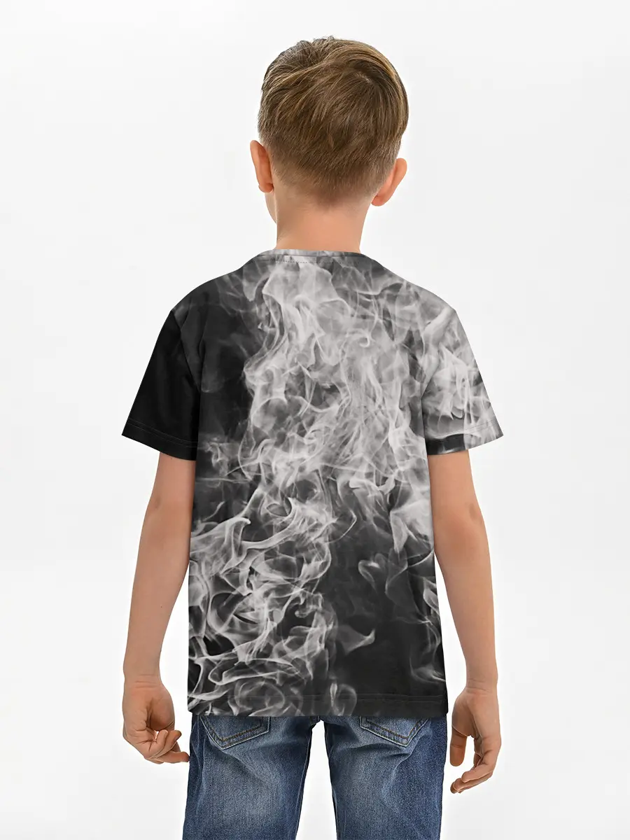 Детская базовая футболка / Fire and Smoke