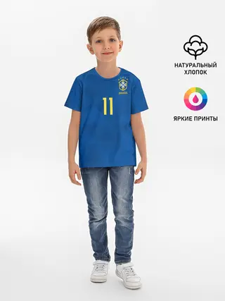 Детская базовая футболка / Coutinho away WC 2018