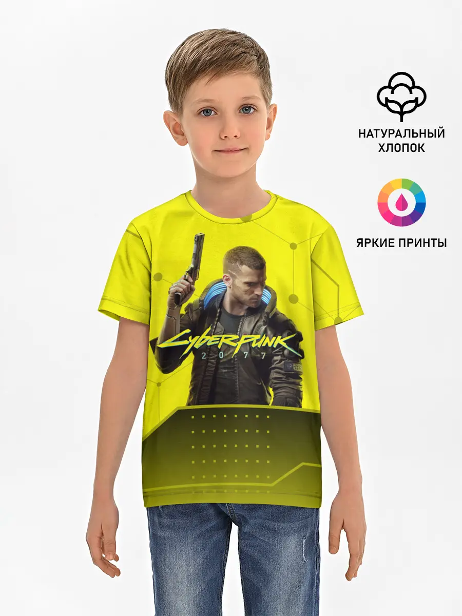 Детская базовая футболка / CYBERPUNK 2077