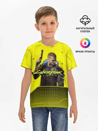 Детская базовая футболка / CYBERPUNK 2077