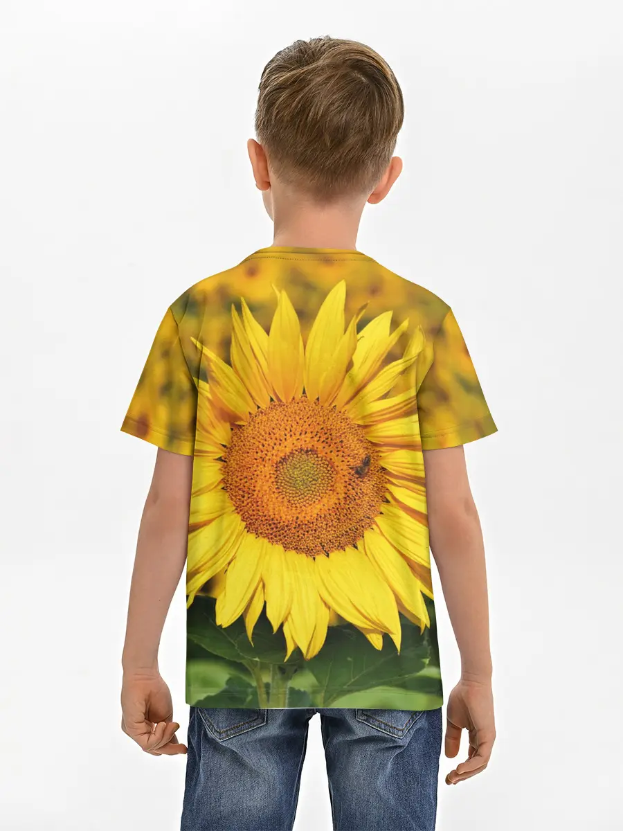 Детская базовая футболка / Подсолнух