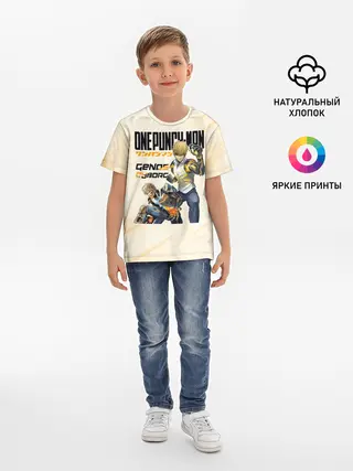 Детская базовая футболка / Генос киборг One Punch-Man