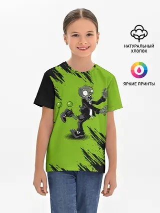 Детская базовая футболка / Plants vs. Zombies