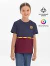 Детская базовая футболка / FC Barcelona | Flag and team Logo