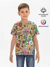 Детская базовая футболка / Граффити монстров