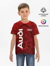 Детская базовая футболка / АУДИ - 3D плиты с подсветкой