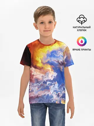 Детская базовая футболка / Краски