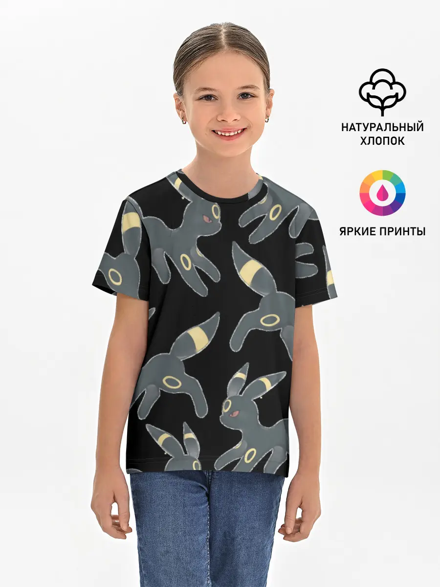 Детская базовая футболка / покемон Амбреон