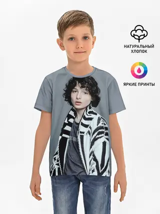 Детская базовая футболка / finn wolfhard
