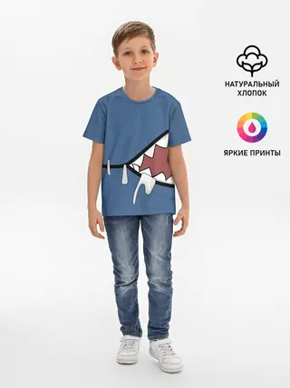 Детская базовая футболка / Акула gawr gura