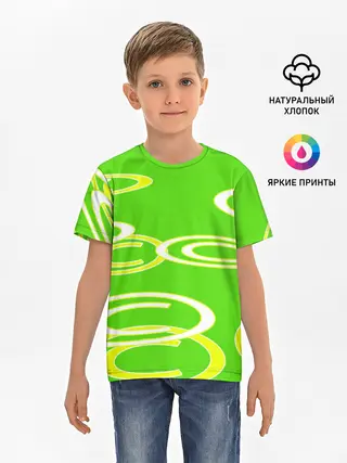 Детская базовая футболка / текстура