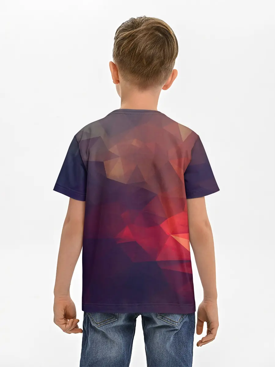Детская базовая футболка / Лавовый вектор