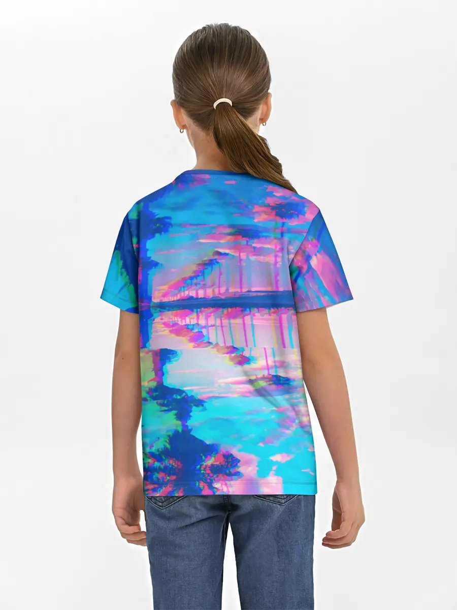 Детская базовая футболка / ГАВАЙИ ГЛИТЧ