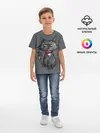 Детская базовая футболка / Кот бедолага