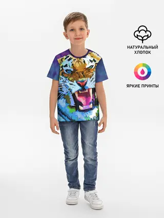 Детская базовая футболка / Рычащий Шархан