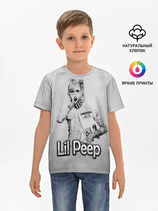 Детская базовая футболка / Lil Peep