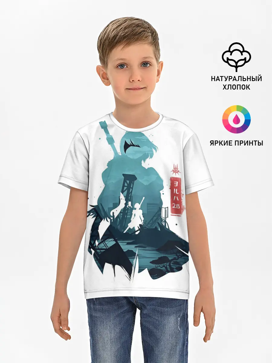 Детская базовая футболка / NIER AUTOMATA 2B