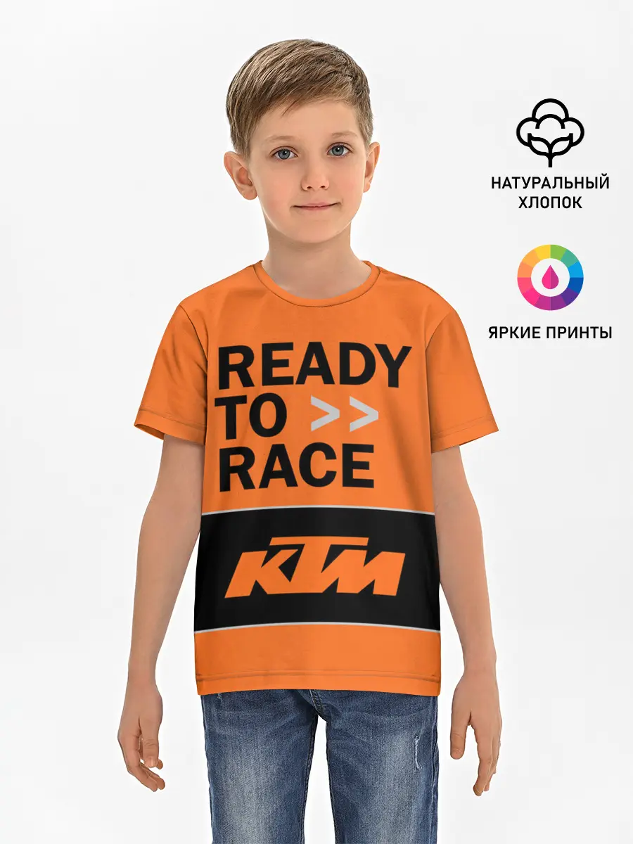 Детская базовая футболка / KTM | READY TO RACE