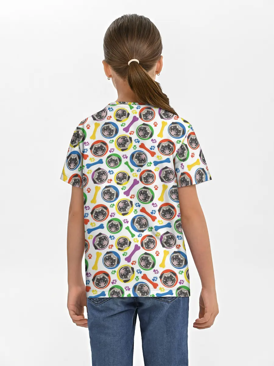 Детская базовая футболка / Мопс