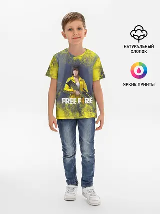 Детская базовая футболка / GARENA FREEFIRE | БАТЛГРАУНД