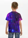 Детская базовая футболка / NEON CUBES