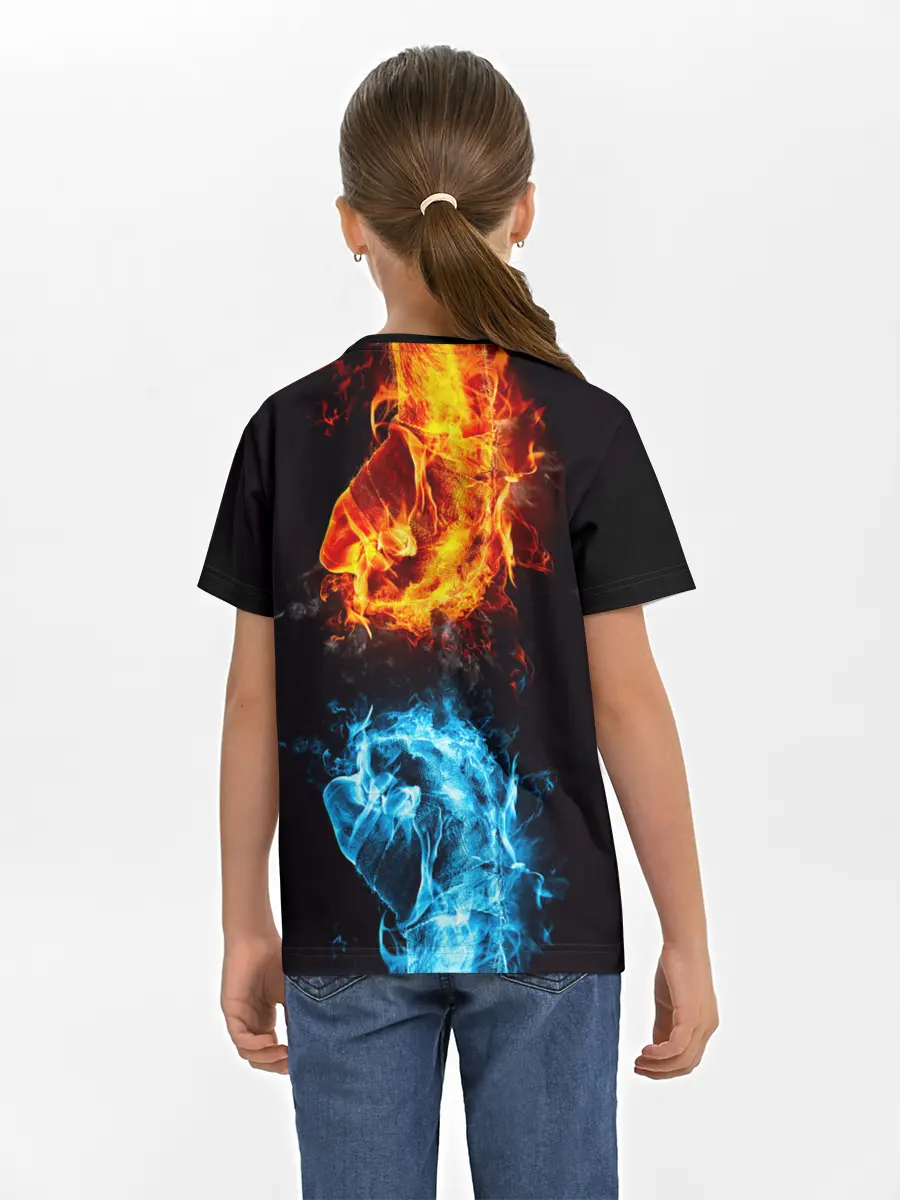 Детская базовая футболка / Огонь и Вода