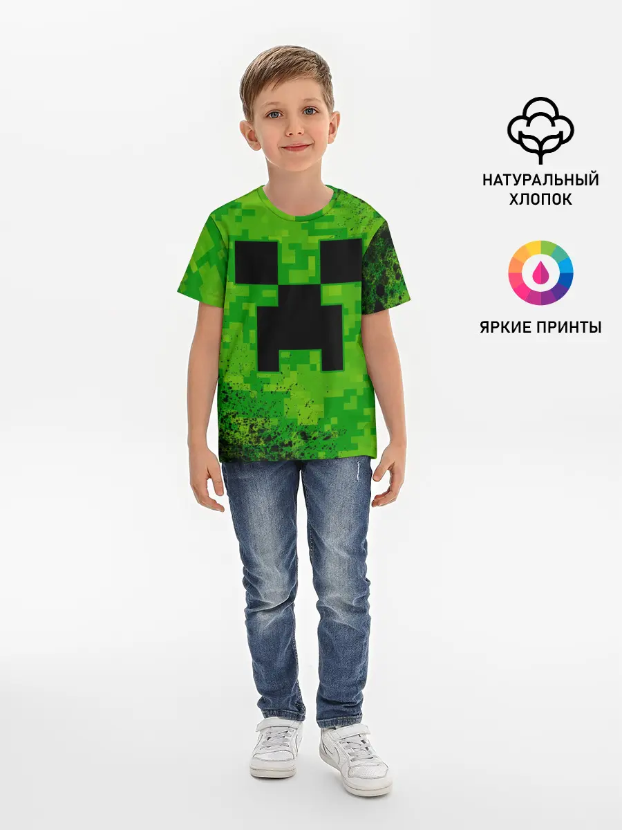 Детская базовая футболка / MINECRAFT / МАЙНКРАФТ