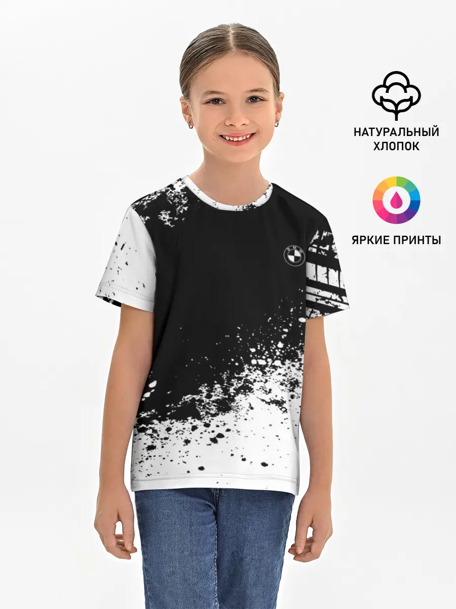 Детская базовая футболка / Bmw brand motors