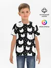 Детская базовая футболка / Love Cats Pattern
