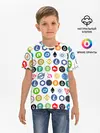 Детская базовая футболка / BITCOIN PATTERN | БИТКОИН
