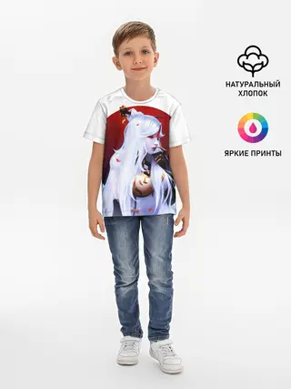 Детская базовая футболка / GENSHIN IMPACT / НИН ГУАН