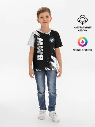 Детская базовая футболка / BMW GRUNGE | БМВ ГРАНЖ
