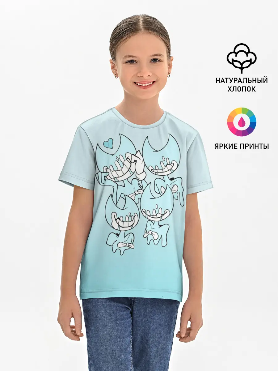 Детская базовая футболка / Bendy And The Ink Machine