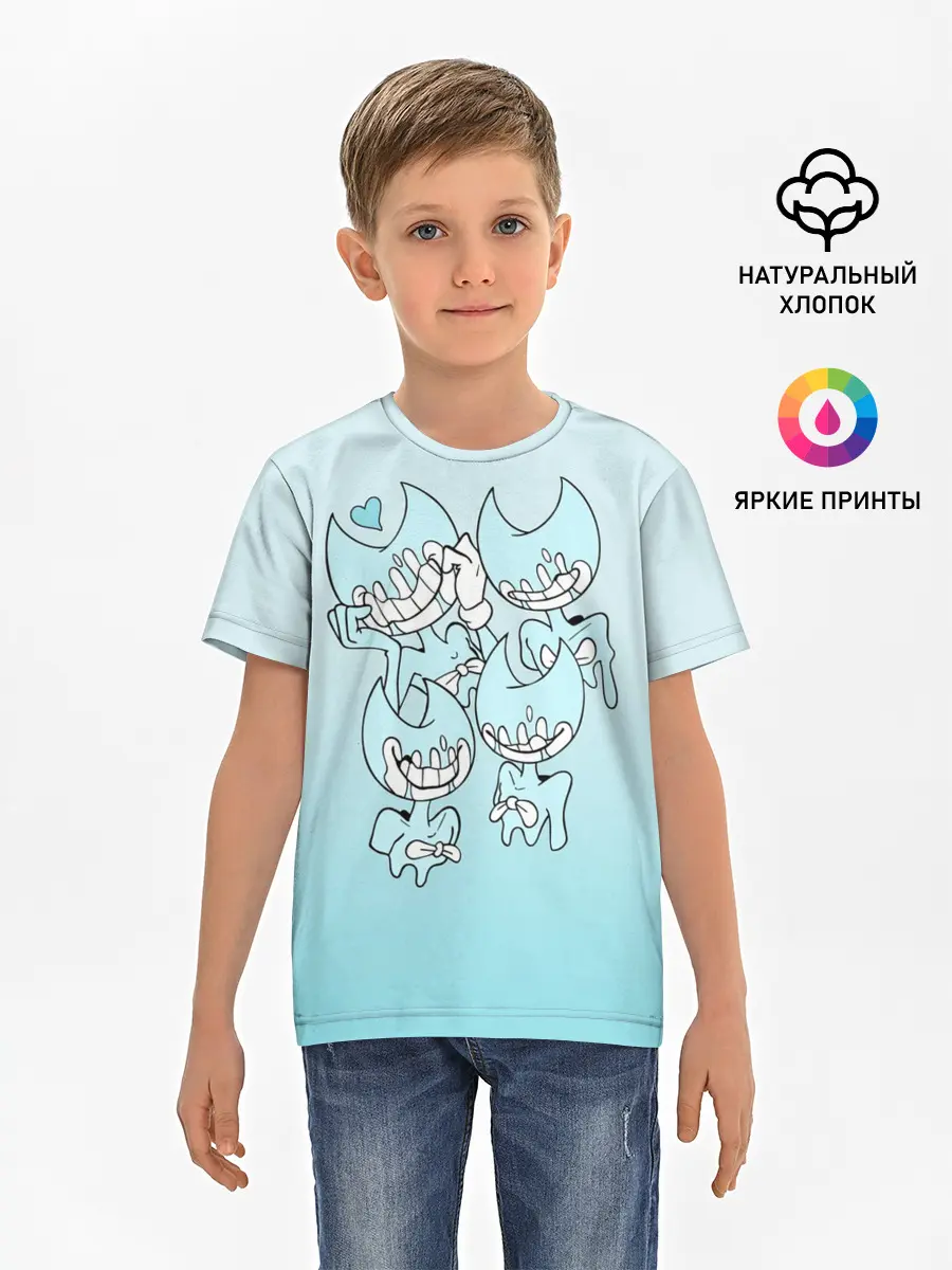 Детская базовая футболка / Bendy And The Ink Machine