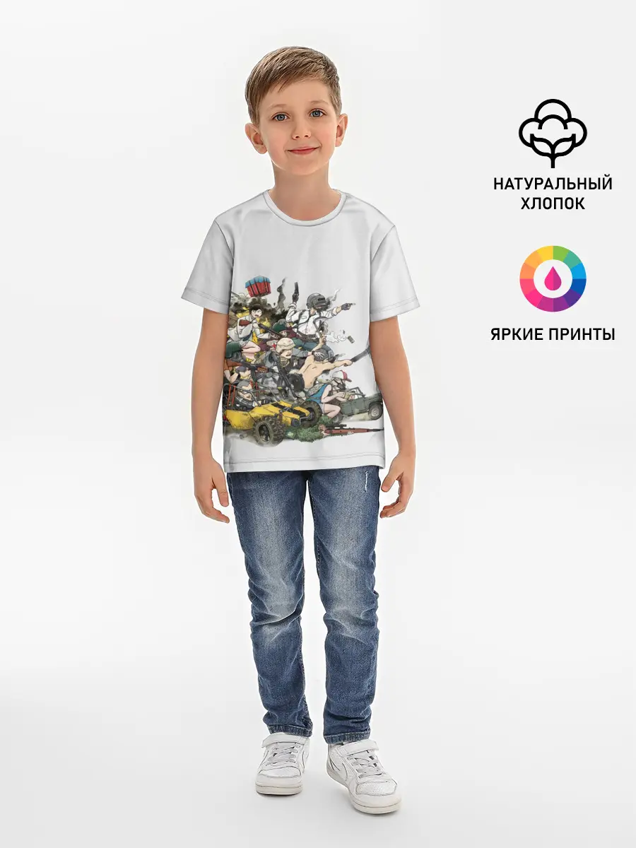 Детская базовая футболка / Погоня