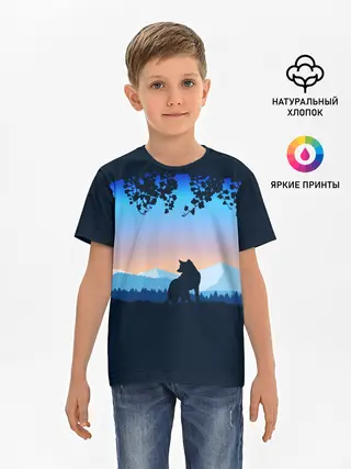 Детская базовая футболка / WOLF