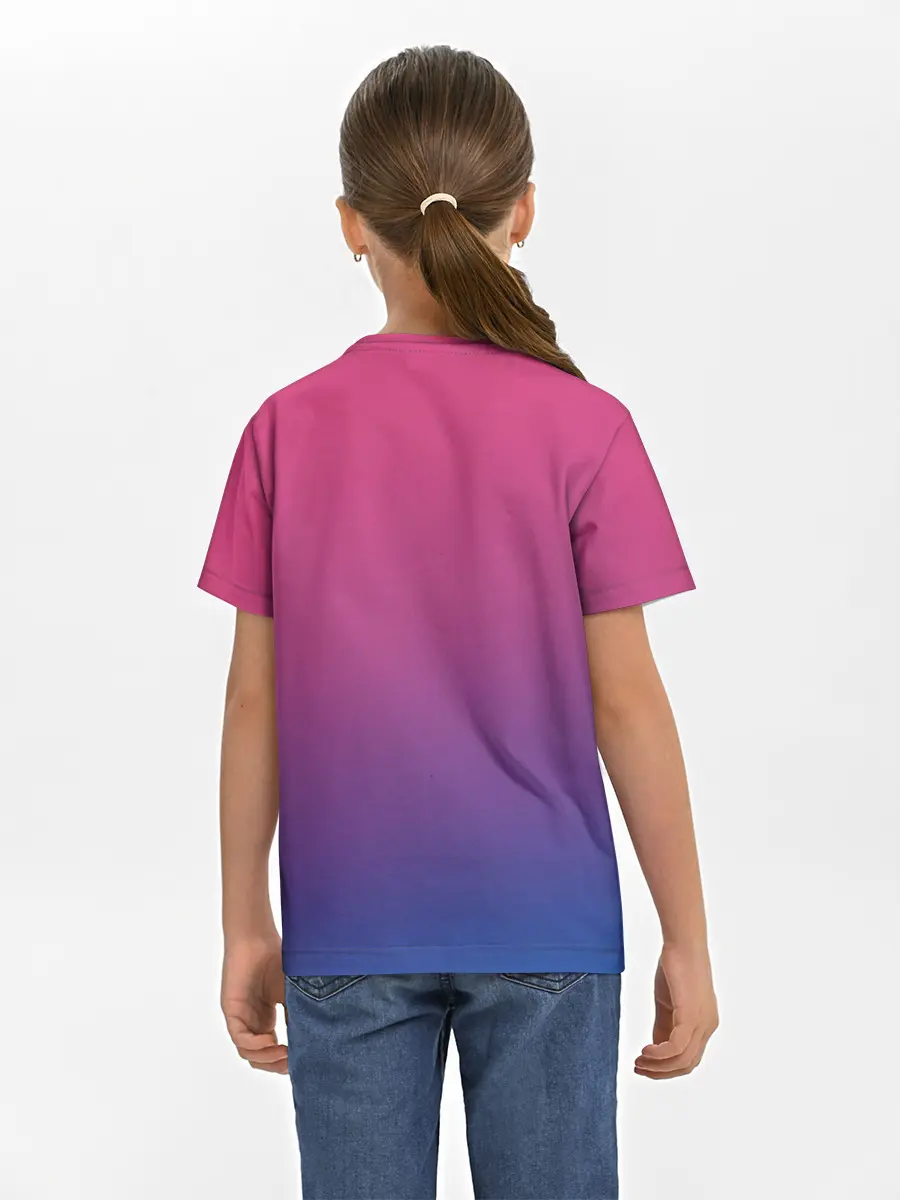 Детская базовая футболка / Зеленый и Желтый