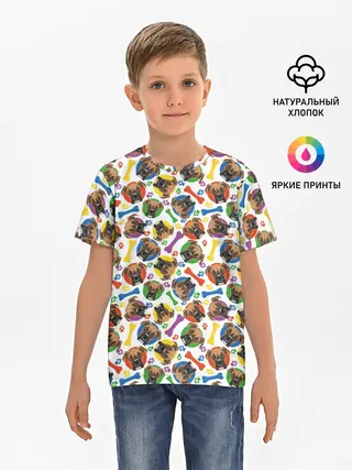 Детская базовая футболка / Немецкий Боксёр