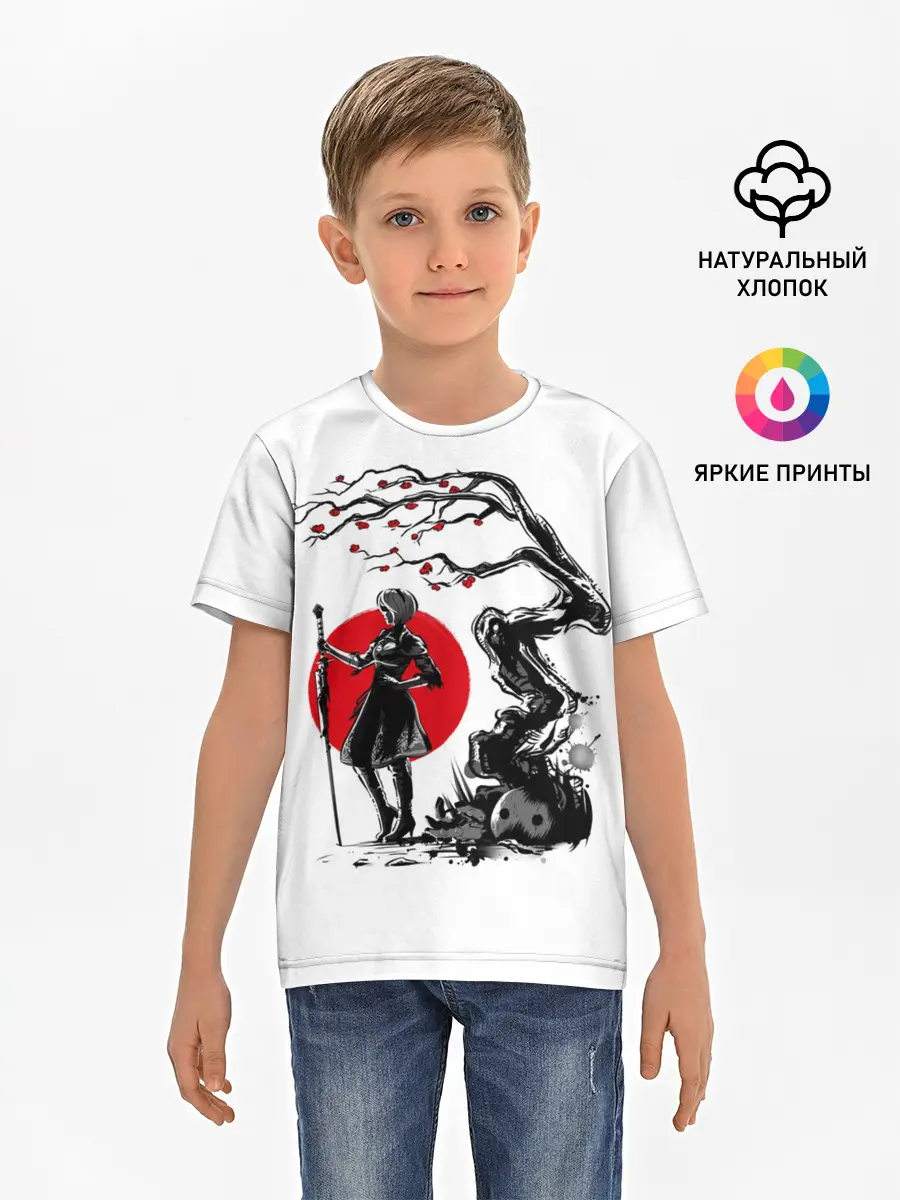 Детская базовая футболка / 2B | Sakura