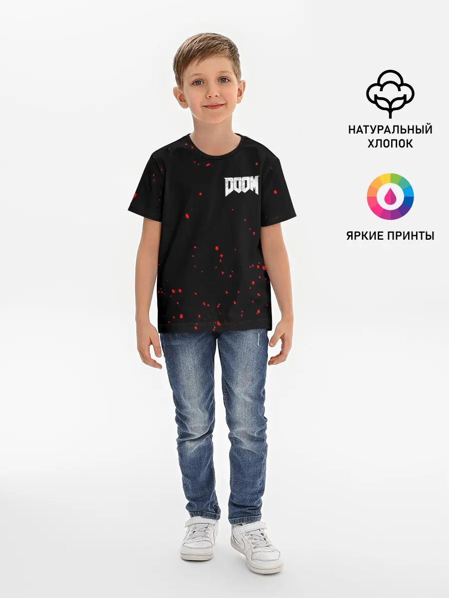 Детская базовая футболка / DOOM