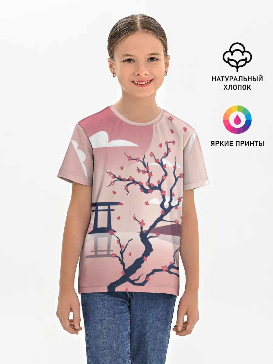 Детская базовая футболка / Японский мотив