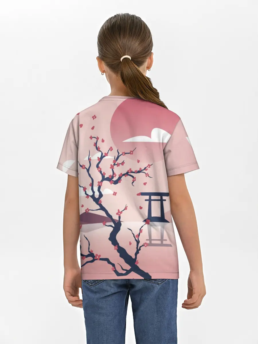 Детская базовая футболка / Японский мотив