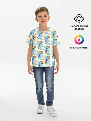 Детская базовая футболка / Rainbow Dash