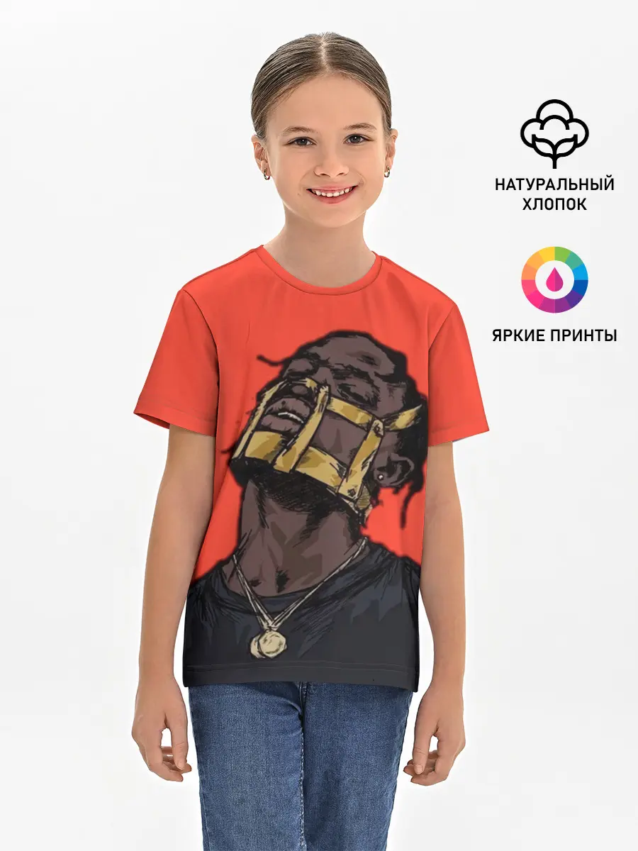 Детская базовая футболка / Арт с Тревисом