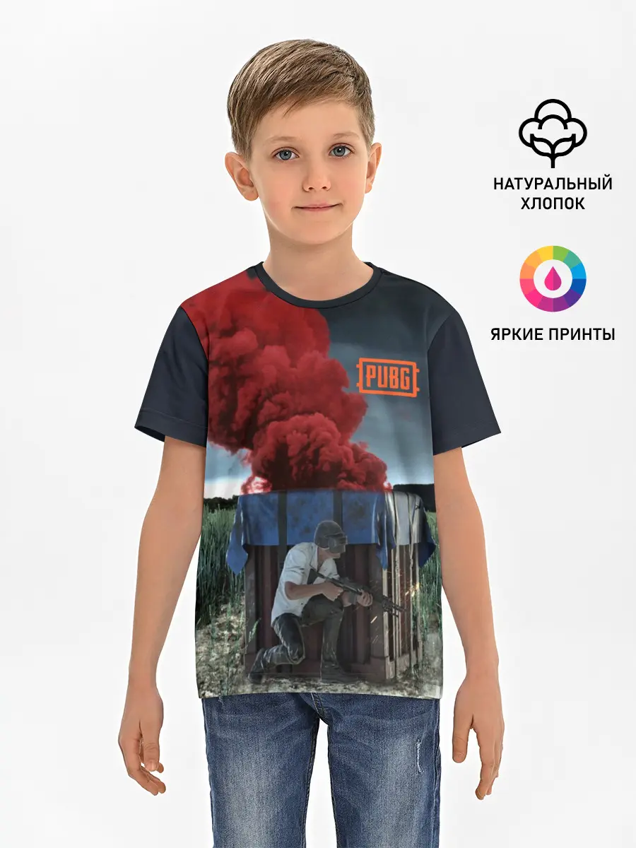 Детская базовая футболка / PUBG